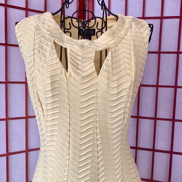 Enfocus Studio Dresses & Skirts - Enfocus Studio Sunny Yellow Stretch Fit & Flare